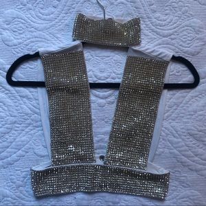 Geebin Rhinestone Top